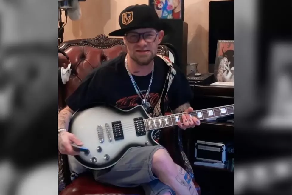 Watch Five Finger Death Punch’s Ivan Moody Hilariously Try to Learn Guitar