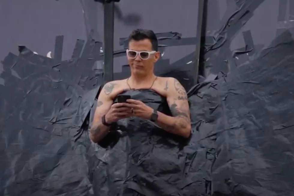 Steve-O Is Currently Duct-Taped to a Billboard in Los Angeles