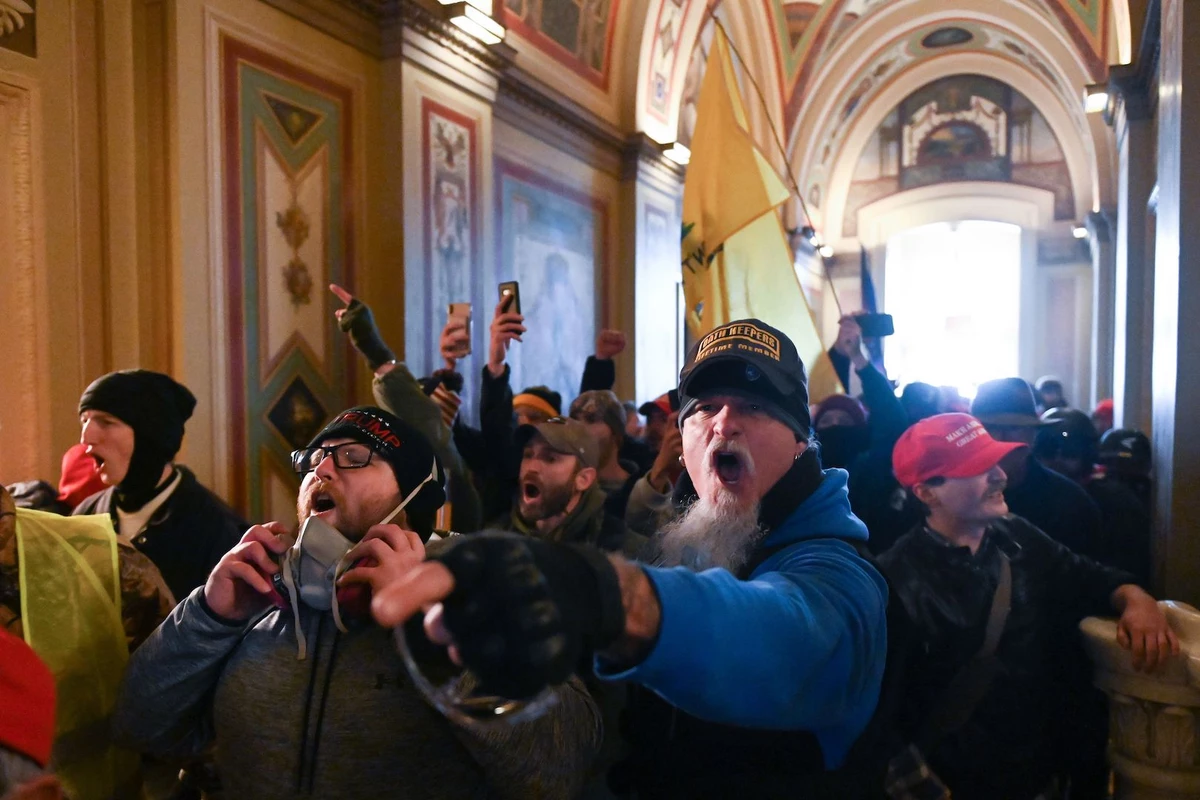Schaffer wore a militia hat that planned an attack on the Capitol