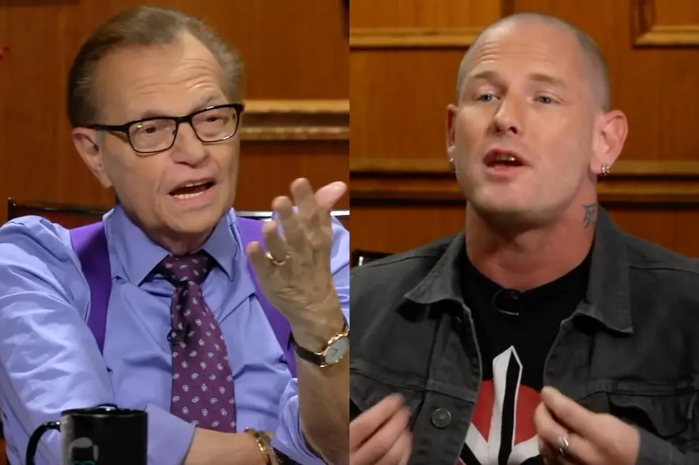 Slipknot’s Corey Taylor Shows Off His Mask + Discusses Paul Gray During Larry King Interview