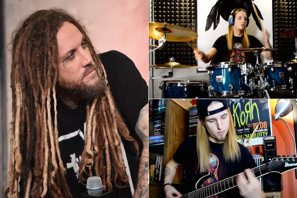 Man Plays Part of Every Korn Song on Guitar + Drums in 10 Minutes