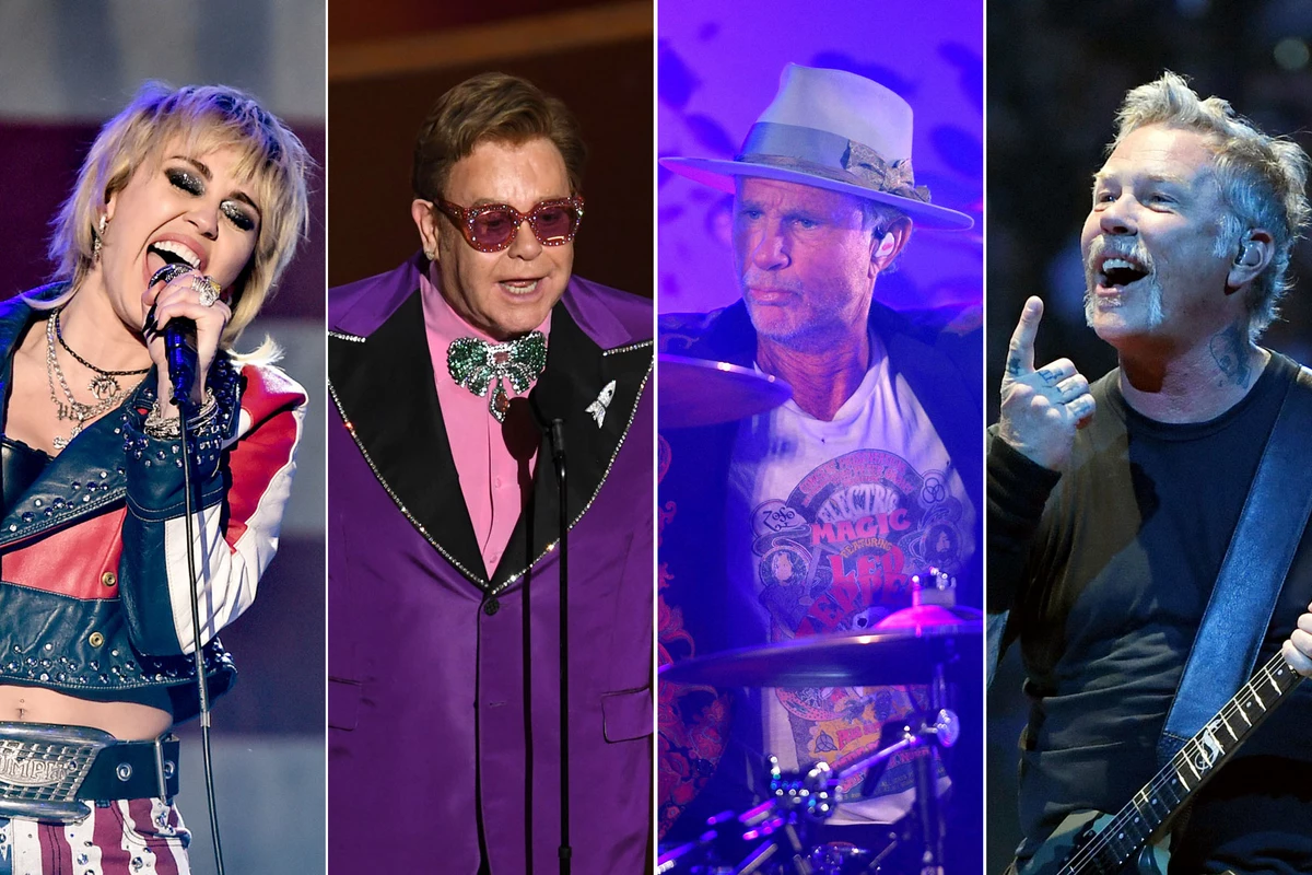 Miley Cyrus covering Metallica with Elton John, Chad Smith and more