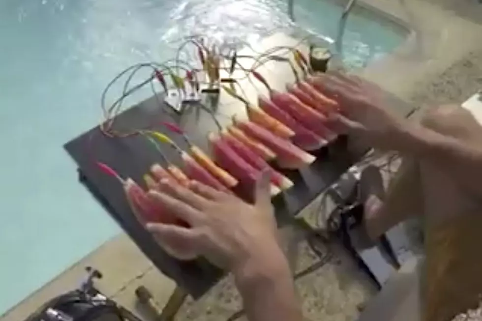 Watch This Musician Play a Keyboard With Keys Made Out of Watermelon