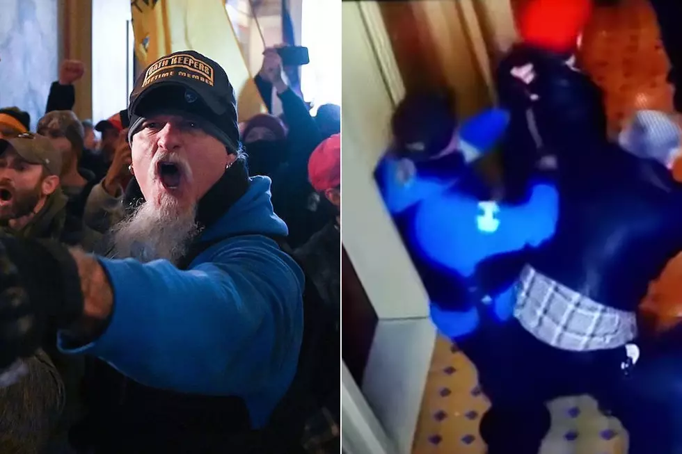 Watch: Iced Earth&#8217;s Jon Schaffer Allegedly Rushes Officers in New Capitol Riot Footage