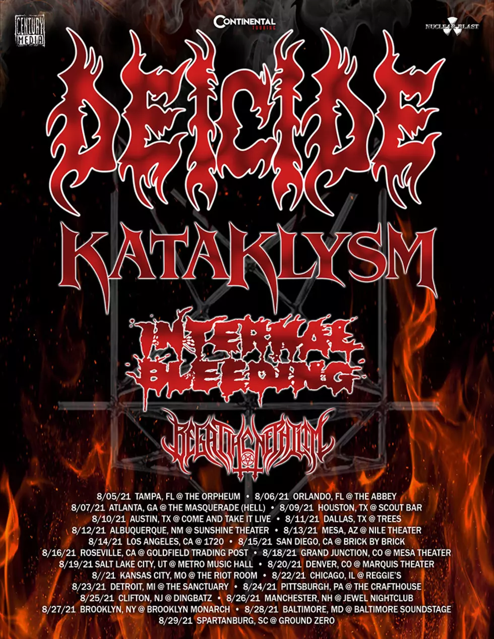 Deicide, Kataklysm, Internal Bleeding + Begat the Nephilim 2021 Tour