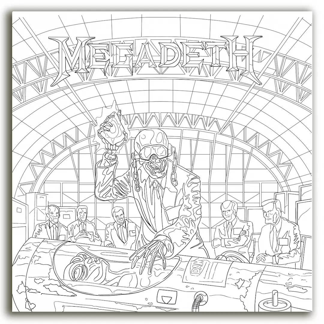 Download Megadeth Thin Lizzy Coloring Books Are Coming Soon