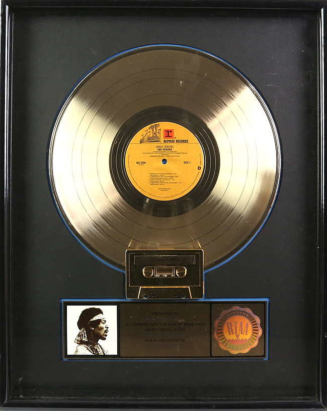 Jimi Hendrix - Hey Joe Gold 45 Record Ltd Edition Display Award Quality