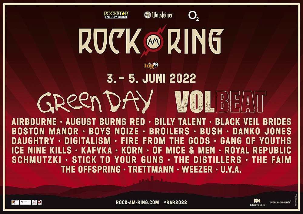 Rock Am Ring + Rock Im Park Festivals Reveal 2022 Band Lineups