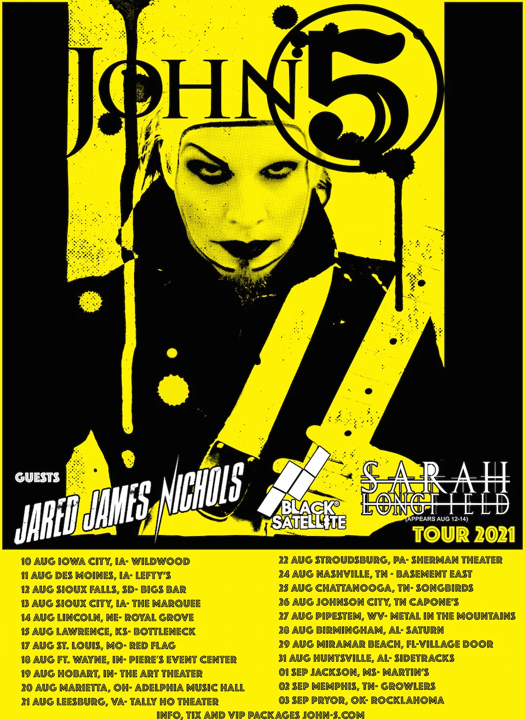 John 5 Announces Summer U.S. Tour With Jared James Nichols + More