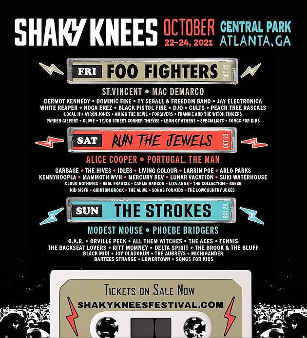 Foo Fighters, Alice Cooper + More to Play 2021 Shaky Knees Fest