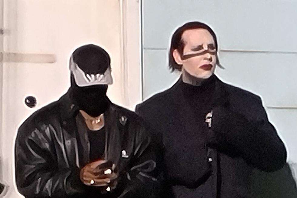 Marilyn Manson Prays With Kanye West + Justin Bieber at ‘Sunday Service’