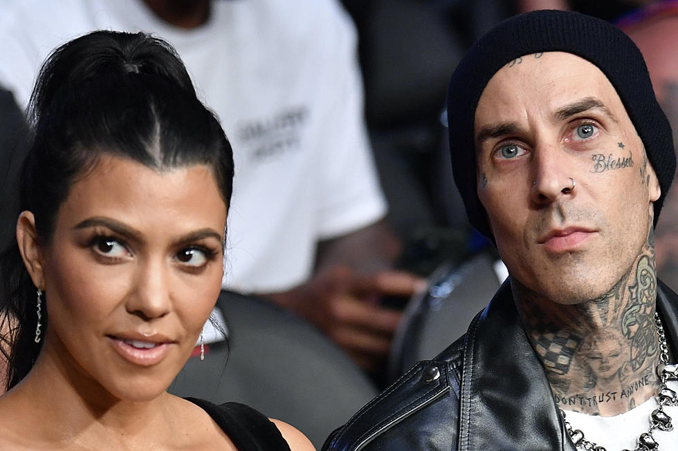 Travis Barker + Kourtney Kardashian Share Engagement Photos That Show Their Odd Joint Logo