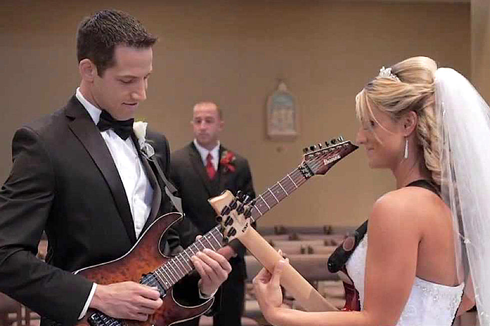 Watch This Shred-Tastic Wedding With Bride + Groom Guitarists