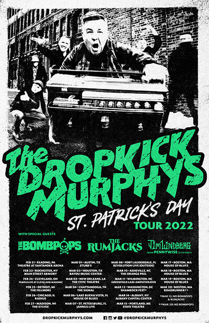 Dropkick Murphys Announces First Music Event without In-Person