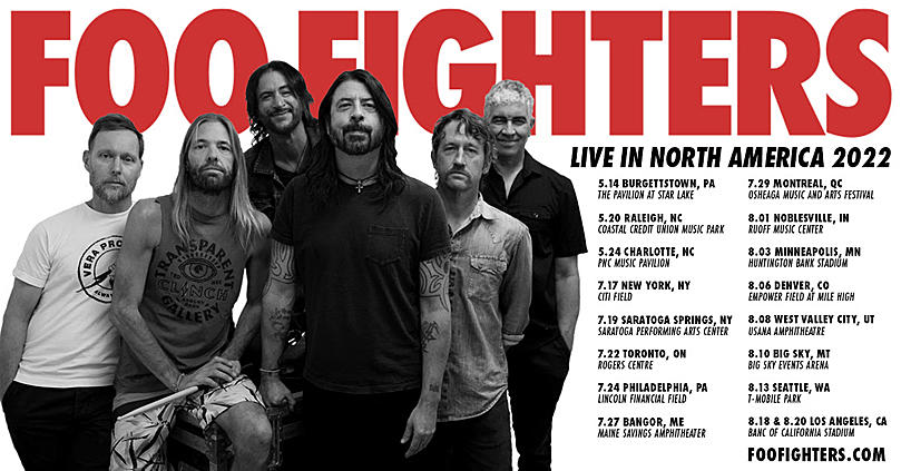 Tilsyneladende Efterligning Barn Foo Fighters Alter Newly Announced 2022 North American Tour Plans