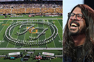 College Marching Band Pays Tribute to Foo Fighters at Football...