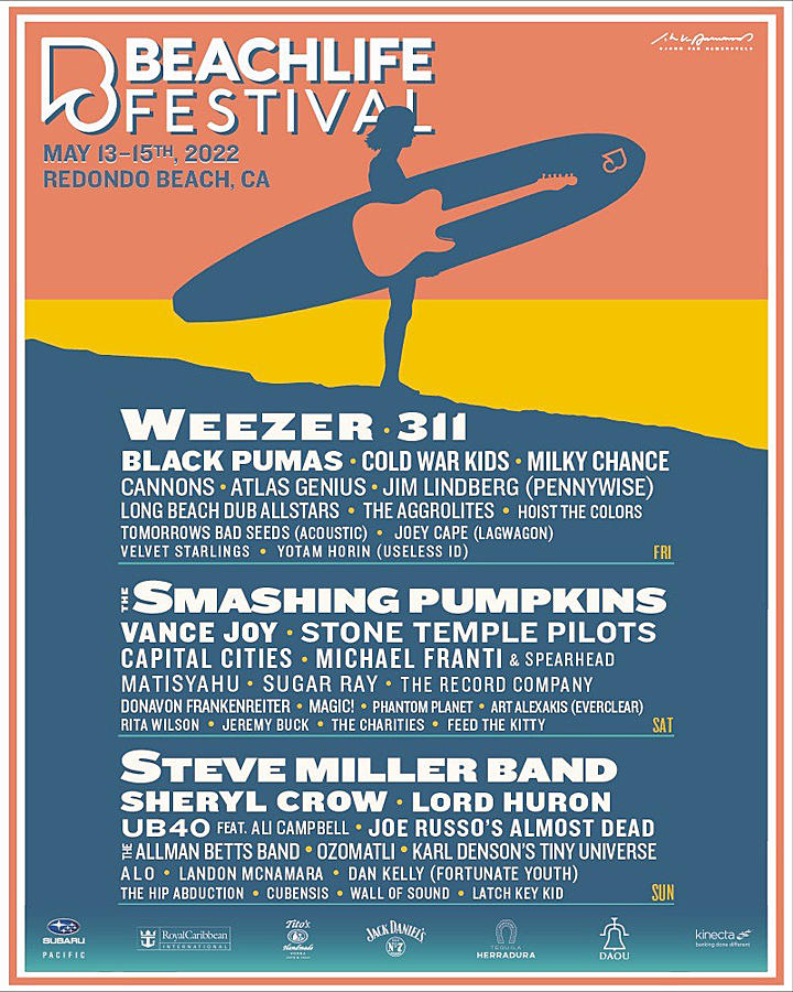 Smashing Pumpkins, Weezer Lead 2022 BeachLife Festival Lineup