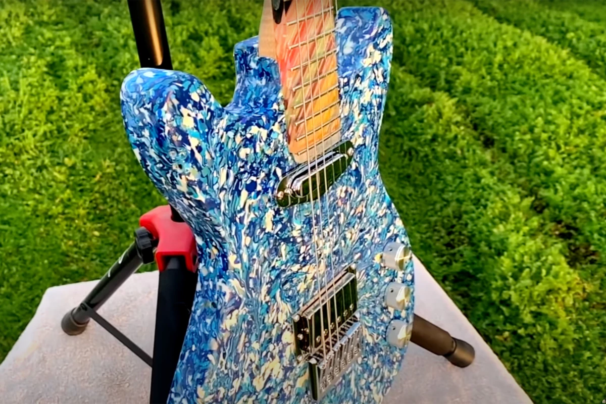 Watch Guitar Constructed From Recycled Ocean Plastic