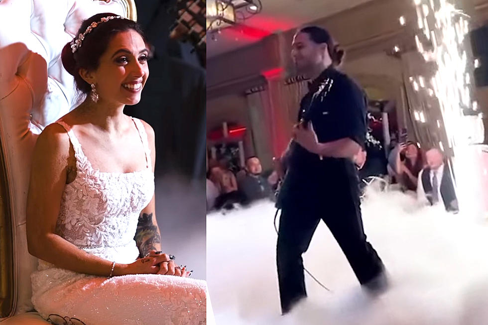 Metalhead Plays Guitar at His Wedding + Brings New Wife to Tears