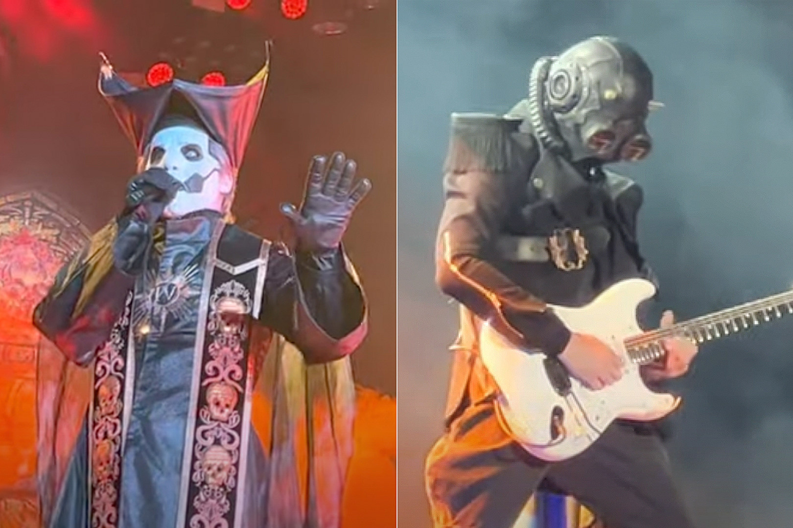 Ghost debut new single, new masks and new Strats during the first show of  their co-headline US tour with Volbeat