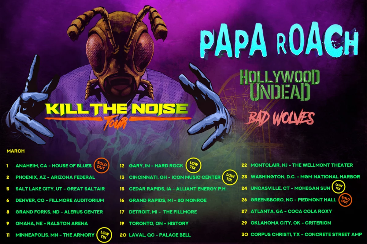 TODAY Papa Roach Kicks Off ‘Kill the Noise Tour’ With Special Guests