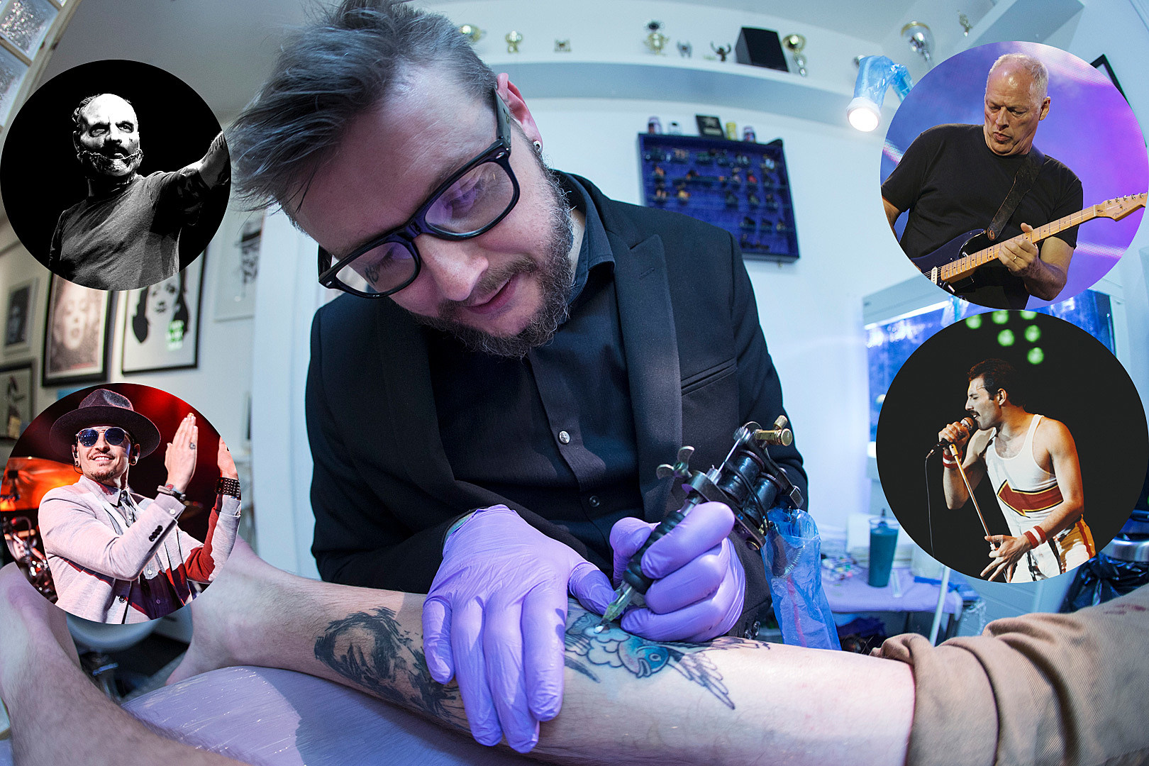 Slipknot thigh tattoo done by Marko at Liquor n Ink, England. : r/tattoos