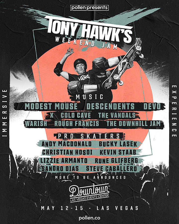 Tony Hawk Curates 2022 'Weekend Jam' Music + Skate Festival