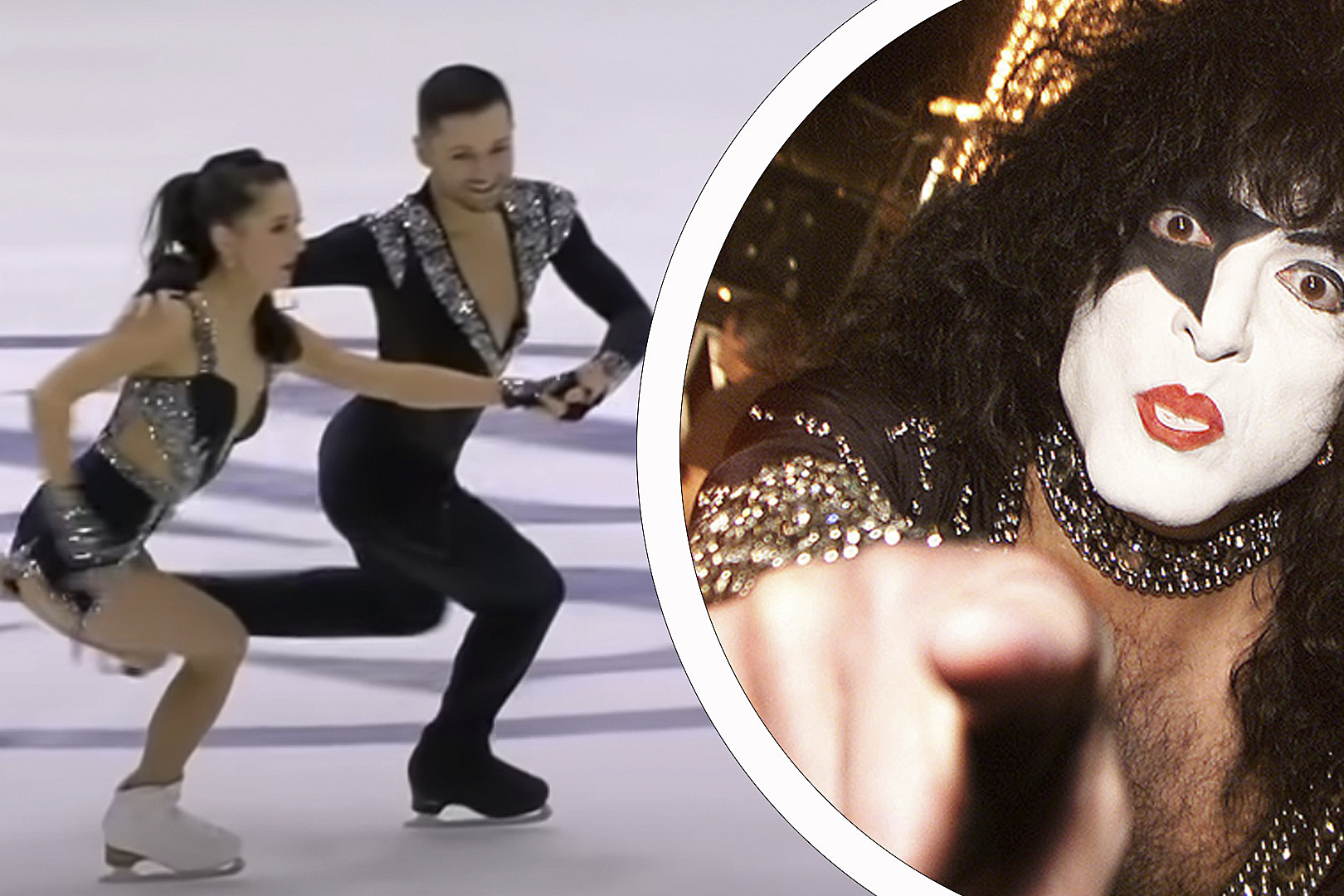 Watch Olympic Figure Skating Duo Dance to Medley of KISS Songs