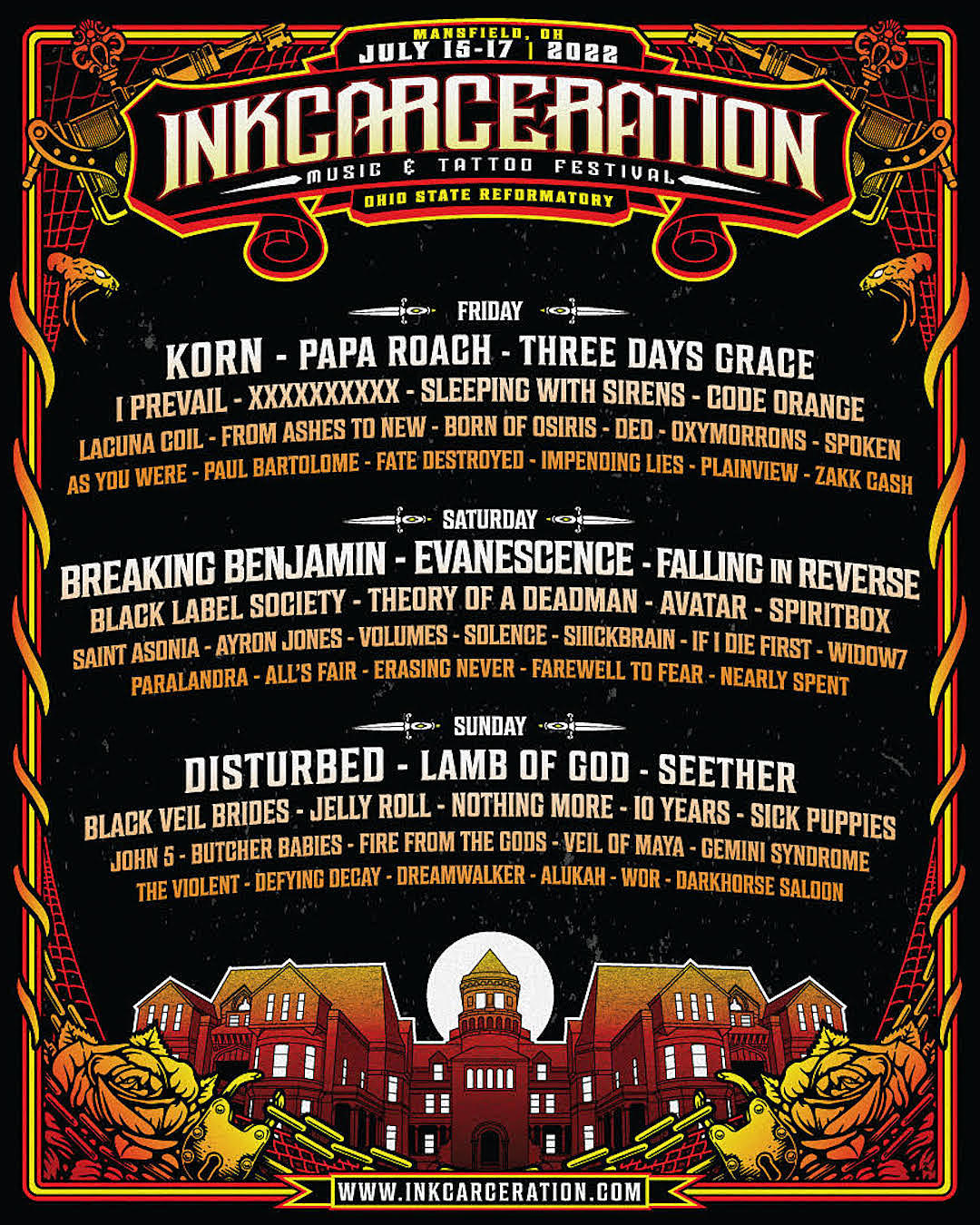 Inkcarceration Music and Tattoo Festival 2022