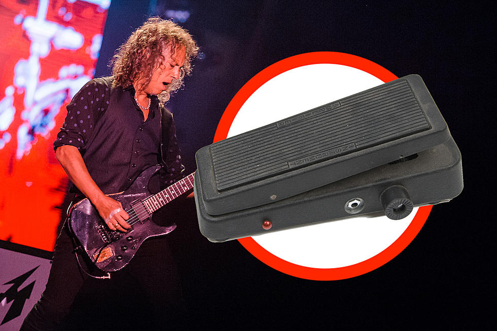 Photo of Kirk Hammett Standing on Giant Wah Pedal Proves He Gets It