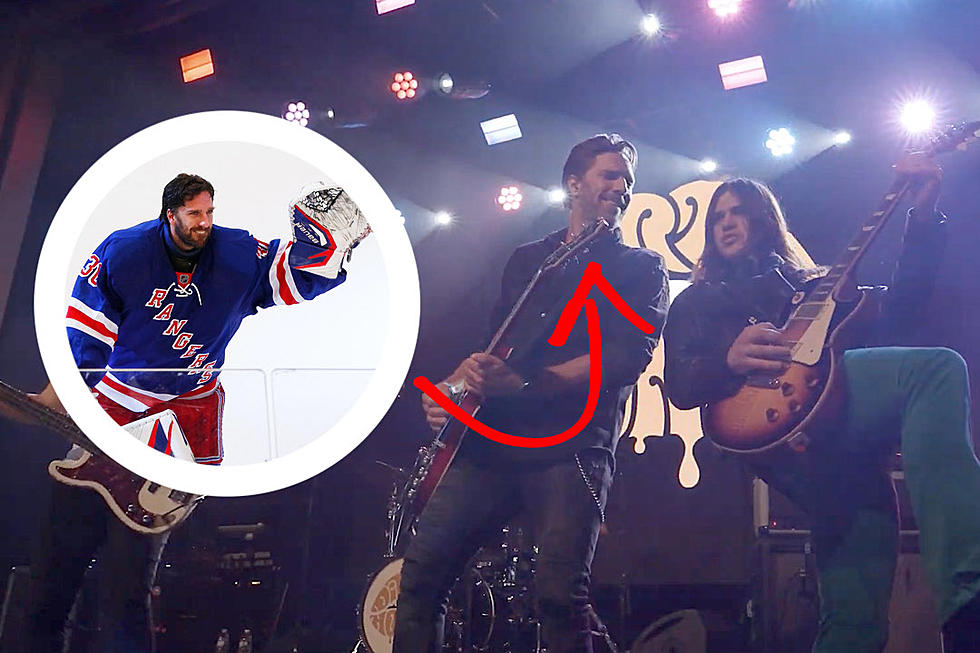 Dirty Honey Jam With NHL Goalie Henrik Lundqvist Onstage in New York