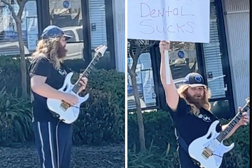 Musician Protests Dentist by Shredding Guitar Outside of Office