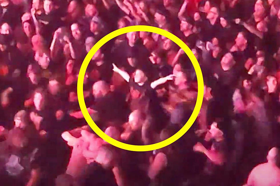 Slipknot Circle Pit Forms Around Young Kid Rocking From Dad&#8217;s Shoulders