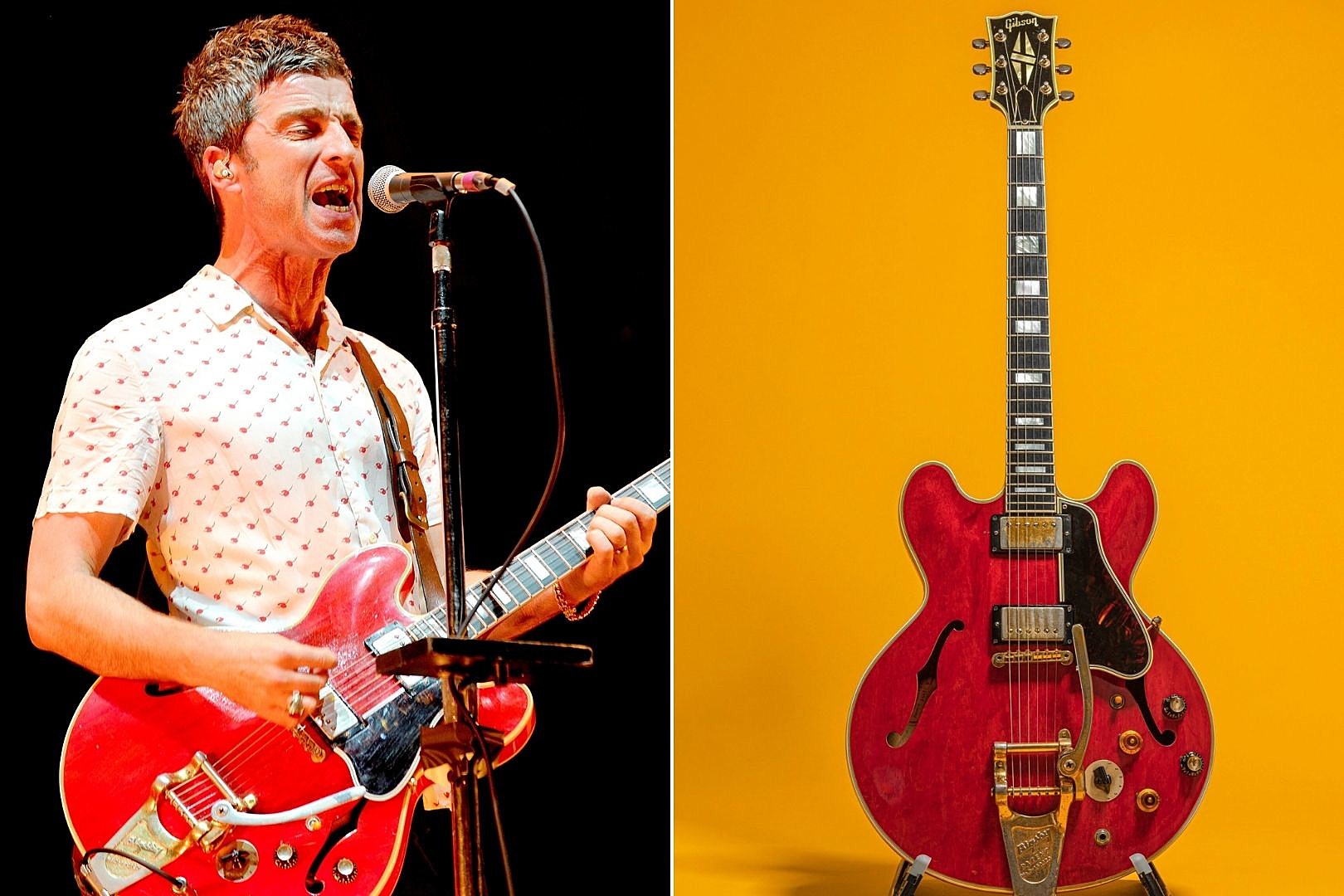 Smashed Noel Gallagher Guitar From Night Sells