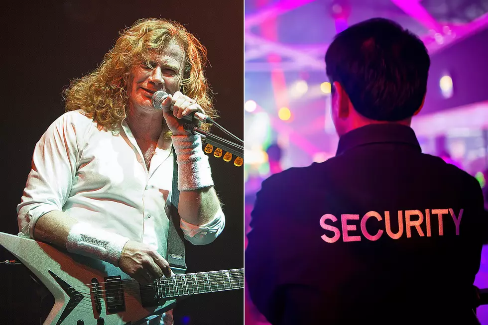 Watch Megadeth&#8217;s Dave Mustaine Tell Security Guard to ‘Cool It’ Or Else