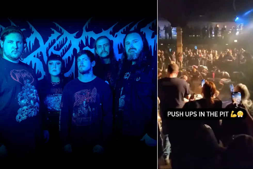 Watch Crowd Do Push-Ups in the Mosh Pit at Death Metal Show