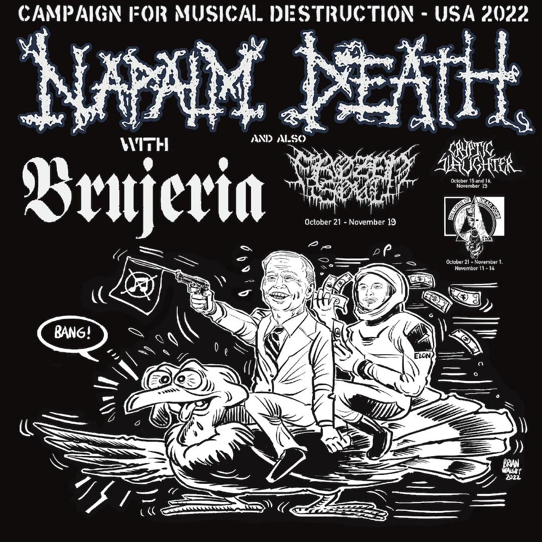 Napalm Death Book Fall U.S. Tour With Brujeria, Frozen Soul