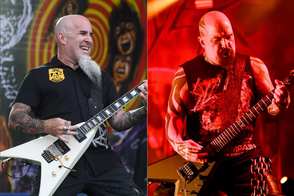 Anthrax&#8217;s Scott Ian Does His Best Kerry King Impression, Sports Huge Chains