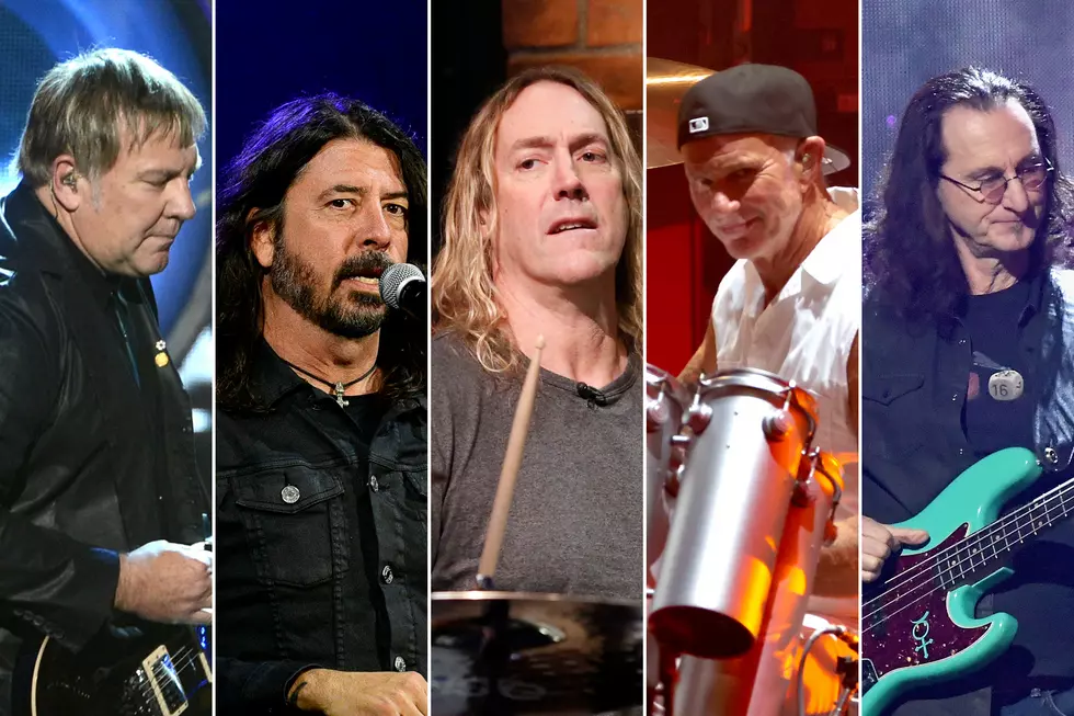 Rush Members Perform With Dave Grohl, Danny Carey + Chad Smith for Taylor Hawkins Tribute Concert