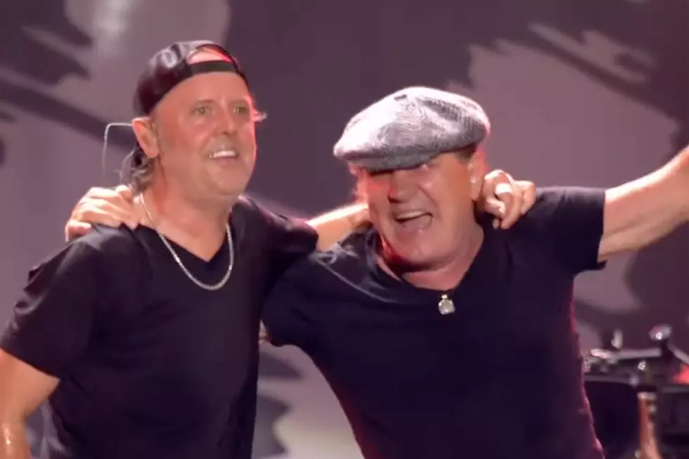 Lars Ulrich + Brian Johnson Rock Electrifying AC/DC Set at Taylor Hawkins Tribute Concert