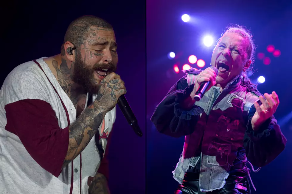 Metal Legends Hang With Post Malone During Iron Maiden Set