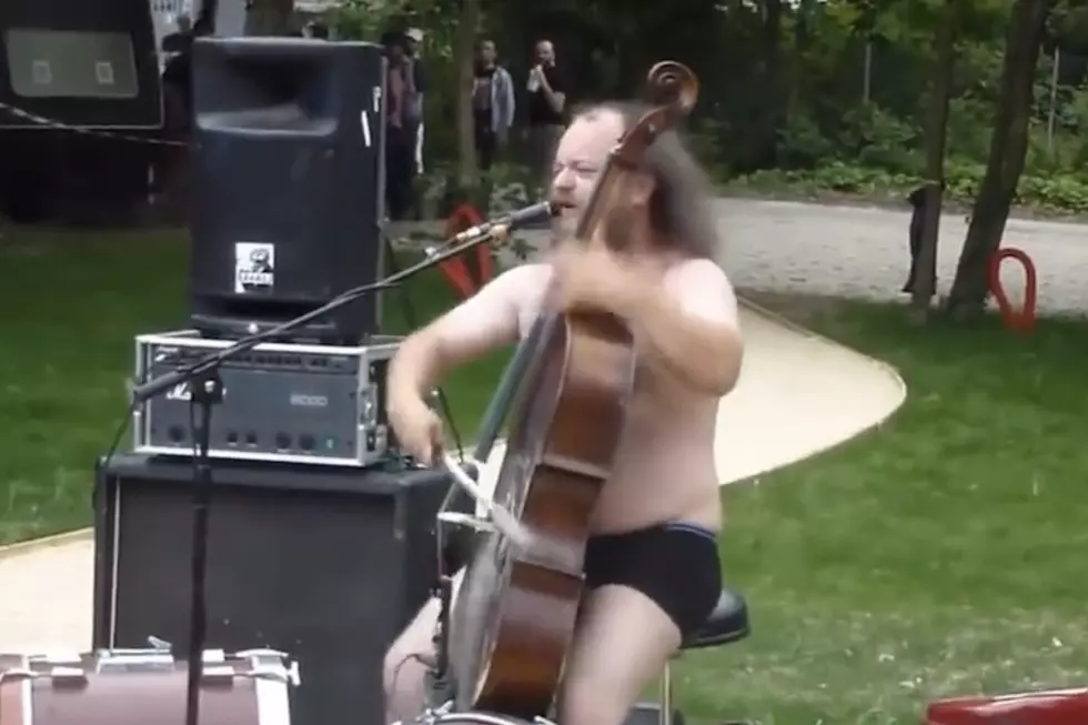 Man in Underwear Plays Death Metal Cello in a Park, Actually Gets Tips