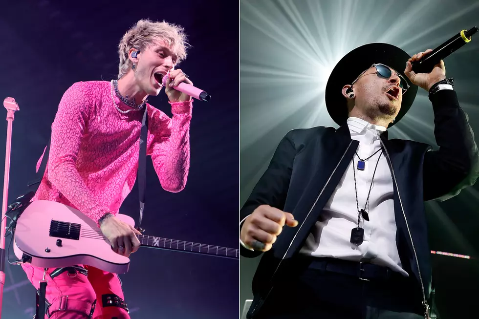 Machine Gun Kelly Pays Homage to Chester Bennington at U.K. Show