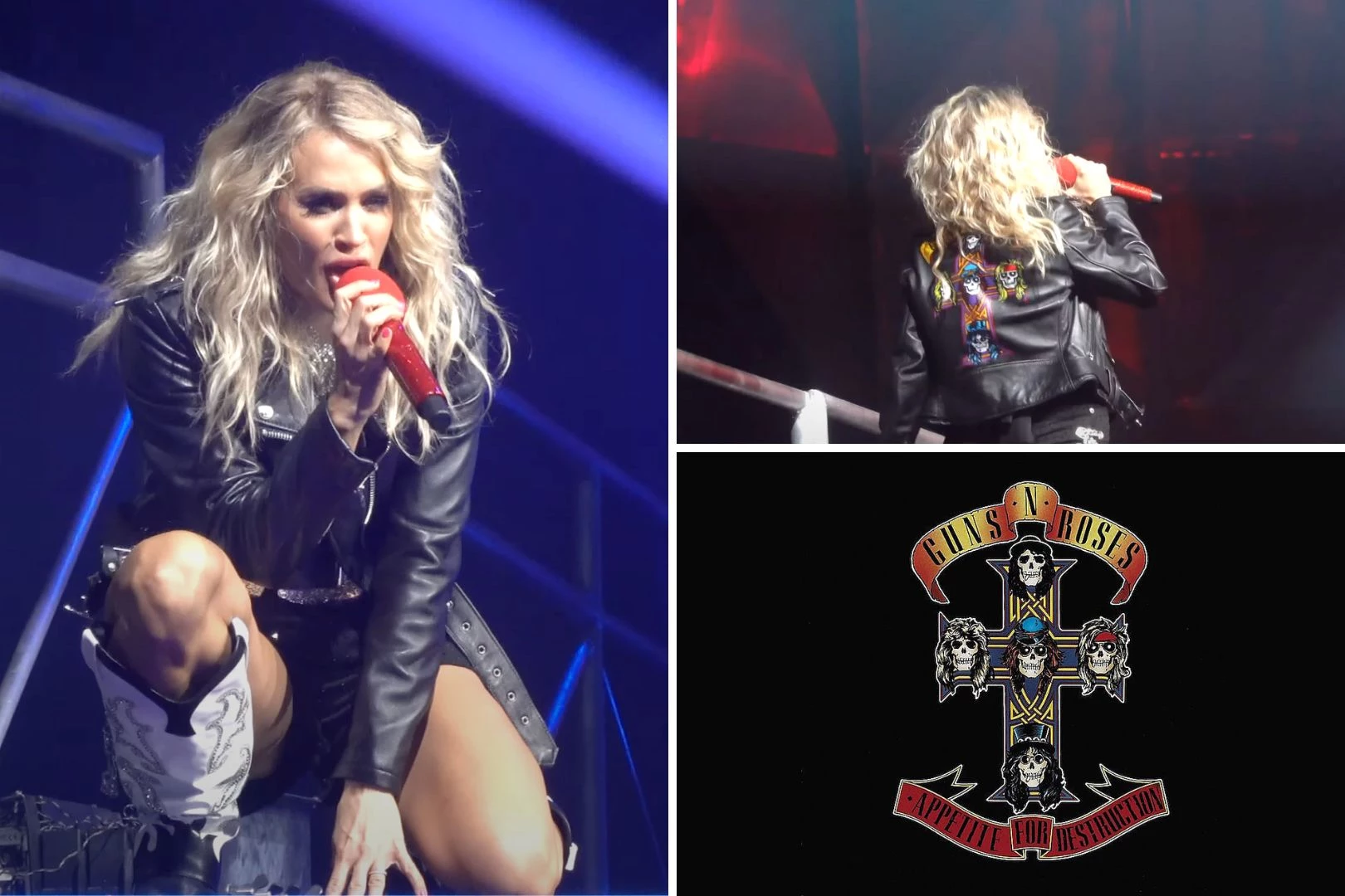 Carrie Underwood Belts Guns N' Roses' at Tour Kickoff