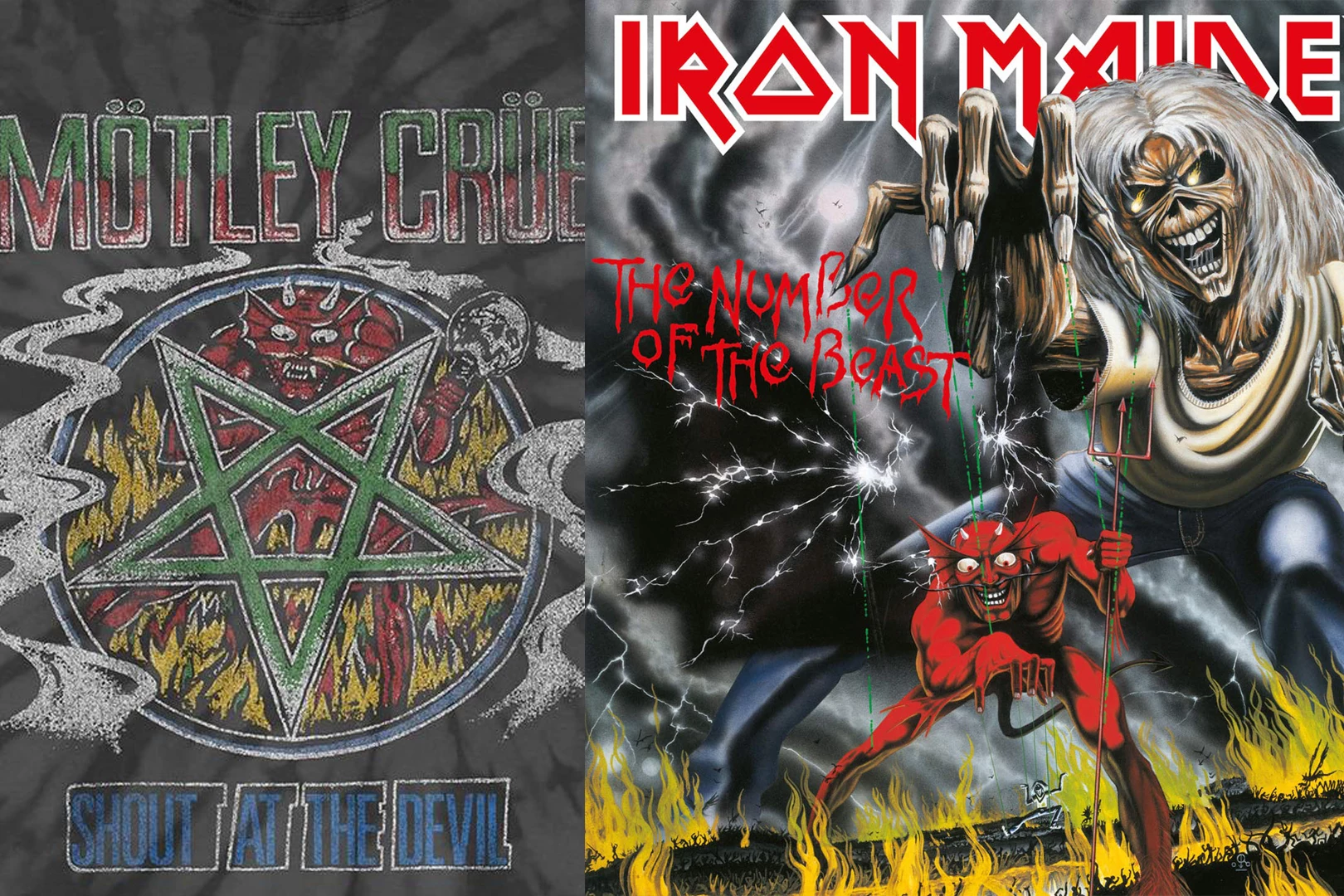 What's Iron Maiden Album Art Doing on a Motley Crue Shirt?