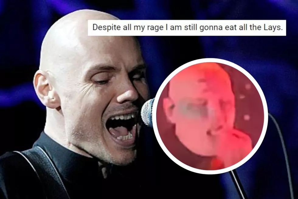 Watch: Billy Corgan Eating Chips During Smashing Pumpkins Show