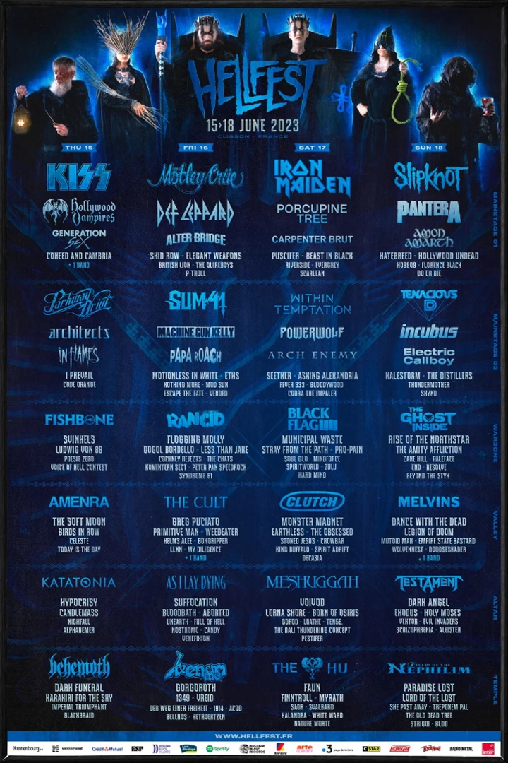 Hellfest Announces 179 Bands for 2023 Lineup - Iron Maiden + More