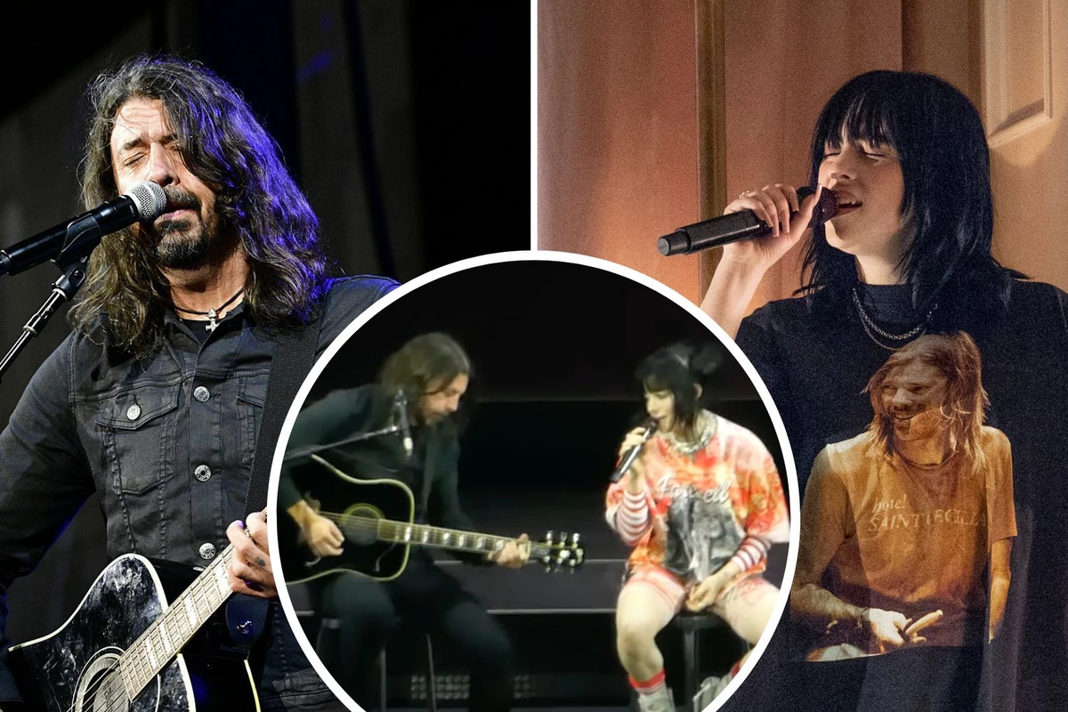Grohl Joins Eilish for Acoustic Foo Fighters Tribute to Hawkins