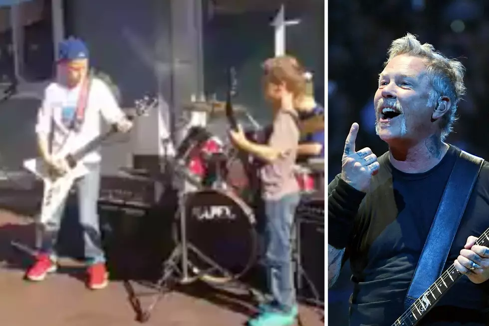 Kid Band Plays Metallica's 'Eye of the Beholder' on the Street