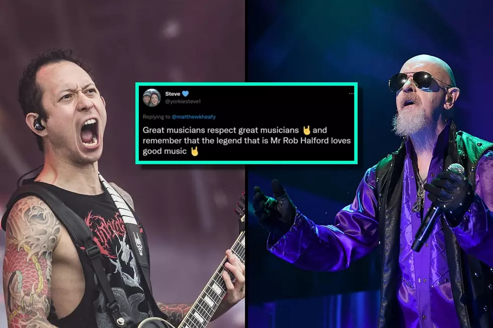 Trivium&#8217;s Matt Heafy Shares Gleeful Photo + Story of Meeting Rob Halford, Fans React